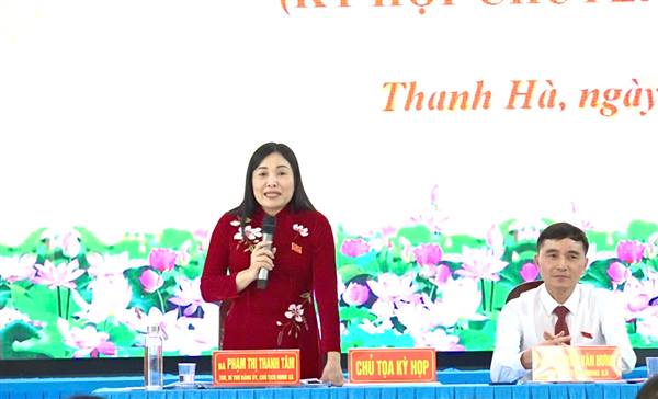 Kỳ họp thứ 3 (kỳ họp chuyên đề) HĐND xã Thanh Hà, nhiệm kỳ 2021-2026