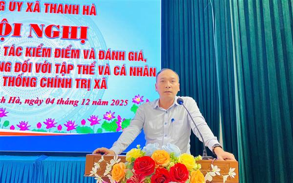 Thanh Hà triển khai công tác kiểm điểm và đánh giá, xếp loại chất lượng đối với tập thể, cá nhân trong hệ thống chính trị xã