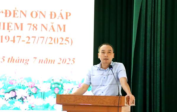 Xã Thanh Hà triển khai vận động quỹ “đền ơn đáp nghĩa” năm 2025