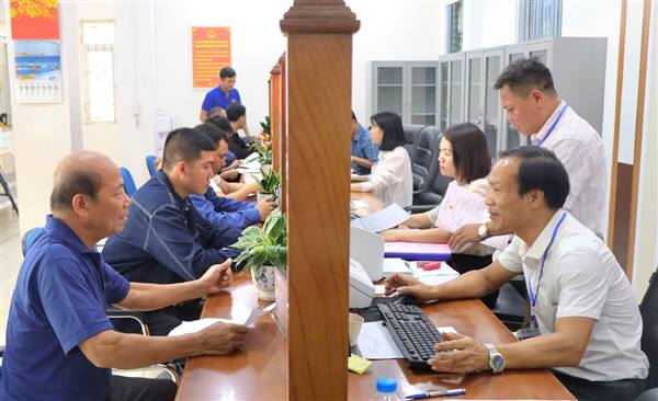 Trung tâm phục vụ hành chính công xã Thanh Hà vận hành hiệu quả phục vụ người dân và doanh nghiệp