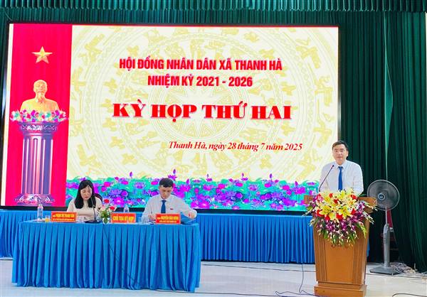  HĐND xã Thanh Hà tổ chức kỳ họp thứ 2, nhiệm kỳ 2021-2026