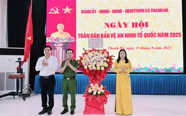Xã Thanh Hà tổ chức “Ngày hội toàn dân bảo vệ an ninh Tổ quốc” năm 2025