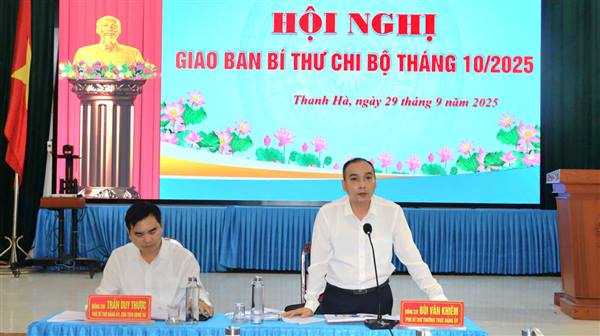 Hội nghị giao ban Bí thư Chi bộ tháng 10 năm 2025