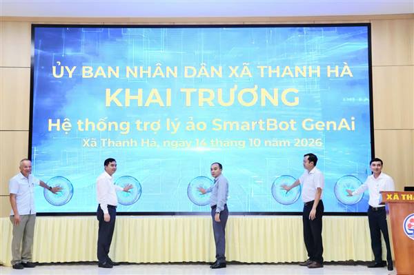 Xã Thanh Hà ra mắt trợ lý ảo Chatbot AI cho công dân, hưởng ứng ngày Chuyển đổi số quốc gia năm 2026