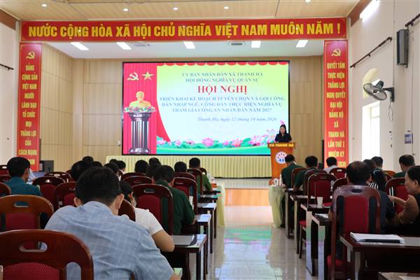 Xã Thanh Hà huy động cả hệ thống chính trị, quyết tâm hoàn thành chỉ tiêu giao quân năm 2027