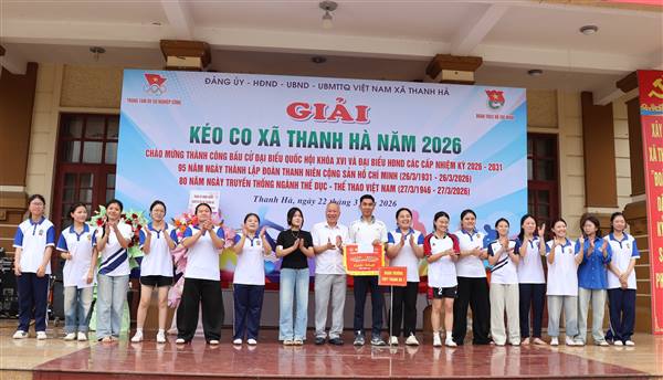 Xã Thanh Hà tổ chức Giải kéo co năm 2026 chào mừng các ngày lễ lớn