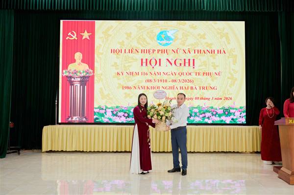Hội LHPN xã Thanh Hà gặp mặt kỷ niệm 116 năm Ngày Quốc tế Phụ nữ 8/3