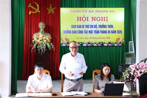 Hội nghị giao ban Bí thư Chi bộ tháng 5 năm 2026