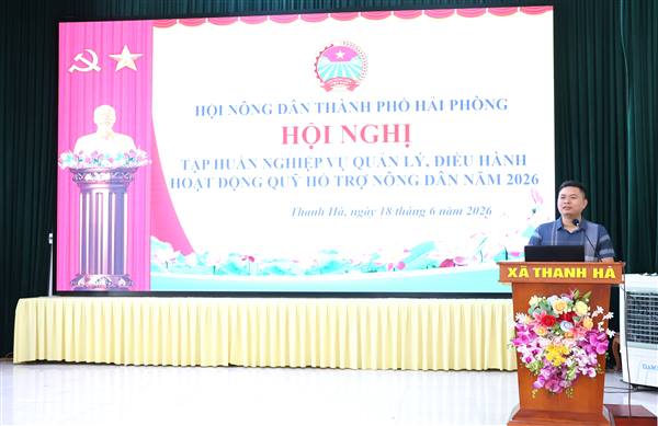 Tập huấn nghiệp vụ quản lý, điều hành hoạt động Quỹ hỗ trợ nông dân năm 2026
