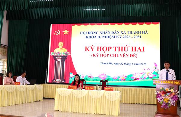 HĐND xã Thanh Hà tổ chức kỳ họp thứ 02 (Kỳ họp chuyên đề), nhiệm kỳ 2026-2031