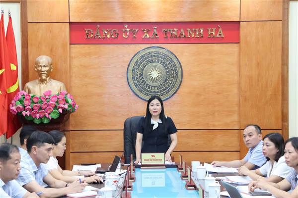 Ban Chấp hành Đảng bộ xã Thanh Hà thông qua Đề án thành lập các chi bộ sau sắp xếp, sáp nhập thôn