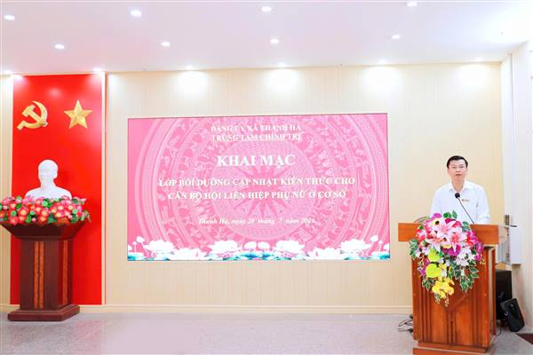 Khai mạc Lớp bồi dưỡng cập nhật kiến thức cho cán bộ Hội Liên hiệp Phụ nữ cơ sở năm 2026