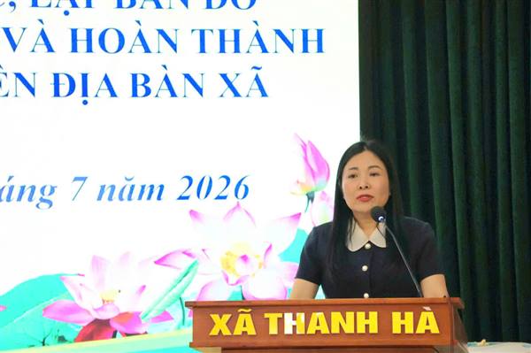 Đảng ủy xã Thanh Hà họp Ban Chỉ đạo thực hiện công tác đo đạc, lập bản đồ địa chính, lập hồ sơ địa chính và xây dựng cơ sở dữ liệu đất đai trên địa bàn xã