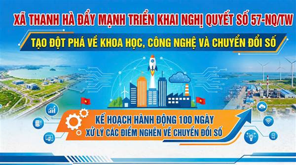 Thanh Hà đẩy mạnh triển khai Nghị quyết số 57-NQ/TW, tạo đột phá về khoa học, công nghệ và chuyển đổi số