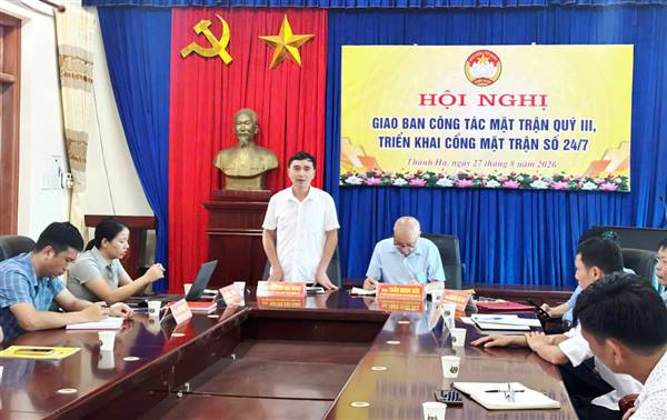 Ủy ban Mặt trận Tổ quốc Việt Nam xã Thanh Hà đẩy mạnh tuyên truyền, sử dụng Cổng Mặt trận số 24/7