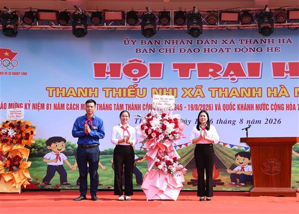 Khai mạc Hội trại hè xã Thanh Hà năm 2026