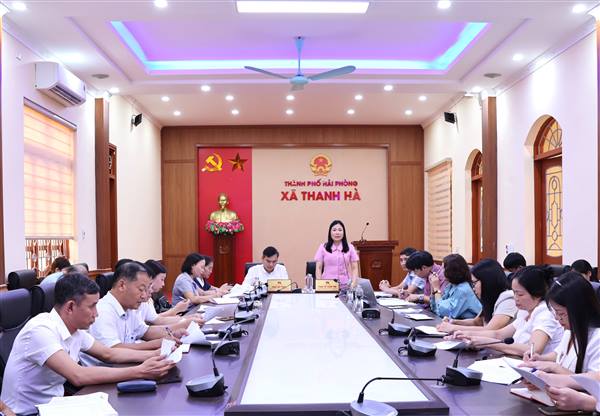 Đảng uỷ xã Thanh Hà lấy ý kiến về phương án nhân sự các đơn vị trường học thuộc diện sắp xếp