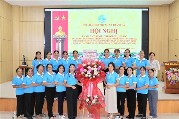 Hội Phụ nữ xã Thanh Hà ra mắt mô hình “Chi hội Phụ nữ số”