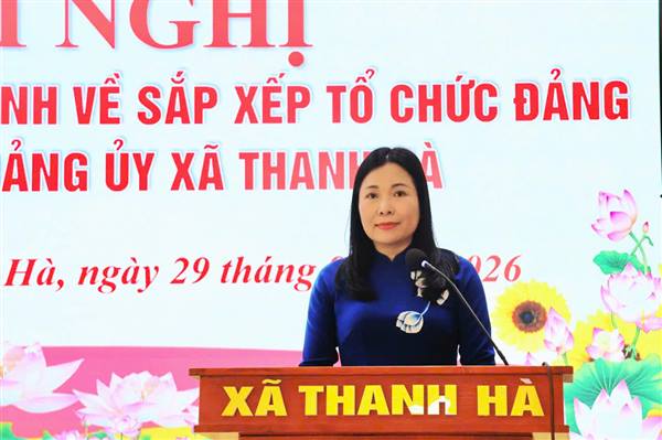 Thanh Hà sắp xếp các tổ chức Đảng trực thuộc Đảng ủy xã