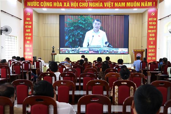 Xã Thanh Hà tham gia hội nghị tiếp xúc cử tri trước Kỳ họp thứ 2 Quốc hội khóa XVI
