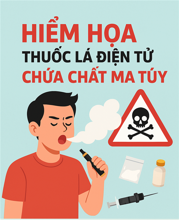 HIỂM HỌA THUỐC LÁ ĐIỆN TỬ CHỨA CHẤT MA TÚY