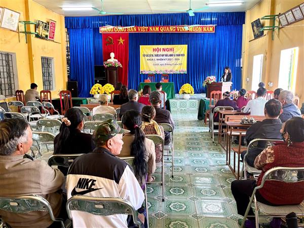 Thanh Miện tổ chức tiếp xúc cử tri trước kỳ họp thứ 6, Hội đồng nhân dân xã khóa I, nhiệm kỳ 2021 - 2026