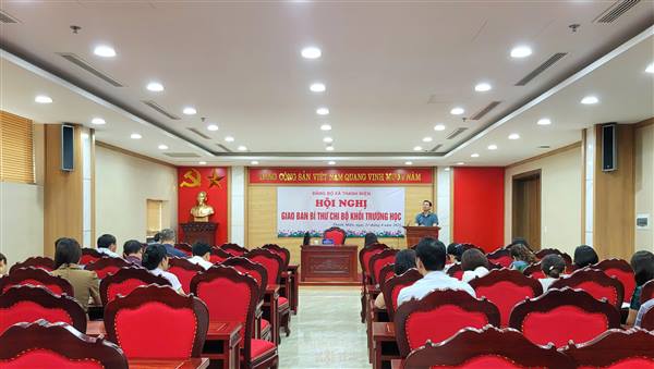 Thanh Miện tổ chức giao ban bí thư chi bộ khối trường học năm 2025