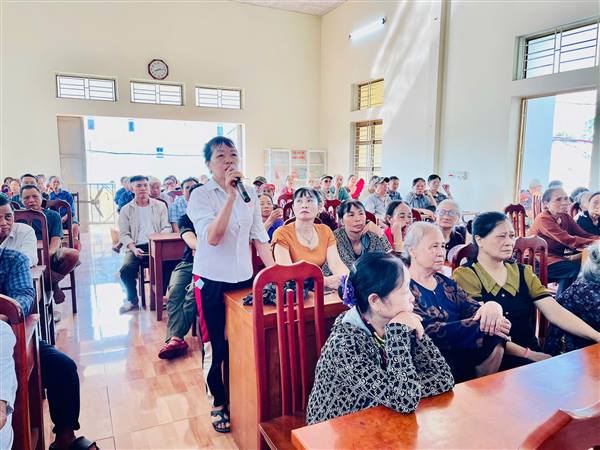 Hội nghị tiếp xúc cử tri trước kỳ họp thứ 3 HĐND xã Thanh Miện khóa I, nhiệm kỳ 2021–2026