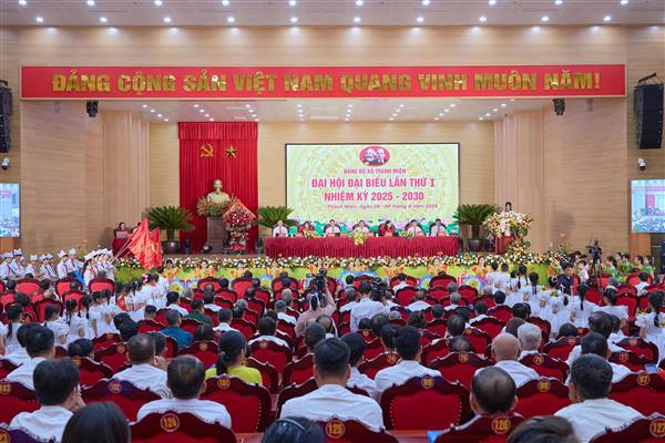 ĐẠI HỘI ĐẠI BIỂU ĐẢNG BỘ XÃ THANH MIỆN LẦN THỨ I, NHIỆM KỲ 2025 - 2030 THÀNH CÔNG TỐT ĐẸP