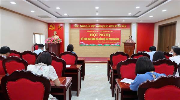 Hội nghị kết thúc hoạt động Đảng bộ các cơ quan Đảng xã Thanh Miện