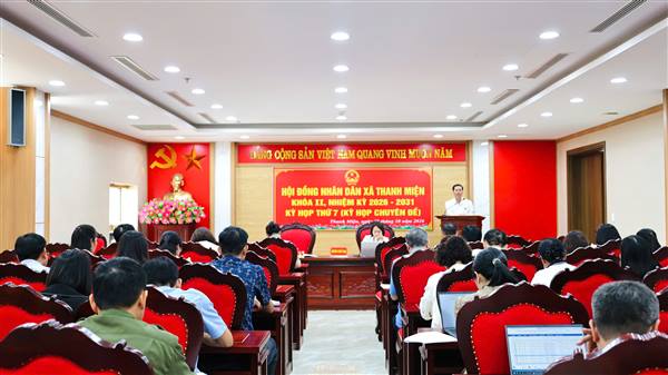 Hội đồng nhân dân xã Thanh Miện khóa II tổ chức Kỳ họp thứ 7 - Kỳ họp chuyên đề