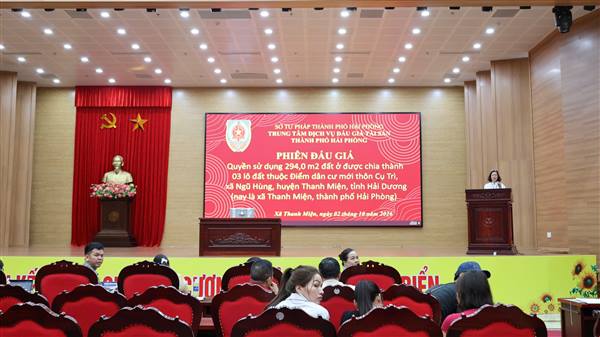 Thanh Miện tổ chức đấu giá quyền sử dụng 3 lô đất ở tại điểm dân cư mới thôn Cụ Trì