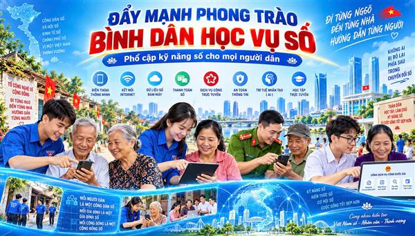 Đẩy mạnh tuyên truyền, triển khai phong trào “Bình dân học vụ số”