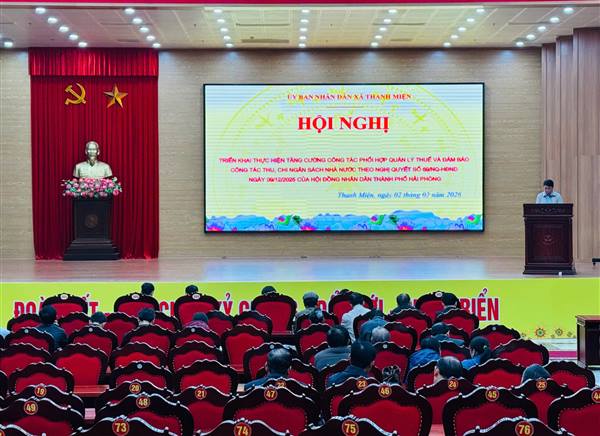 Xã Thanh Miện tổ chức hội nghị triển khai công tác quản lý thuế năm 2026