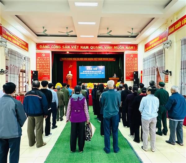 XÃ THANH MIỆN ĐỒNG LOẠT KHAI MẠC BẦU CỬ TẠI CÁC KHU VỰC BỎ PHIẾU