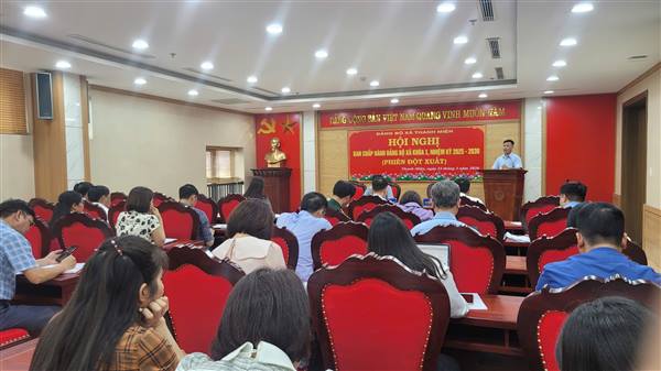 Ban Chấp hành Đảng bộ xã Thanh Miện tổ chức hội nghị về công tác cán bộ