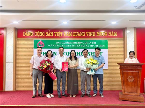 Ban đại diện Hội đồng quản trị Ngân hàng Chính sách xã hội xã Thanh Miện tổ chức Phiên họp thứ nhất năm 2026