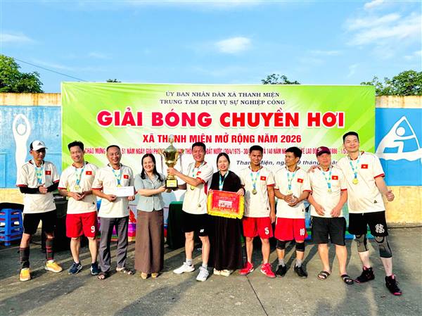 Thanh Miện tổ chức Giải bóng chuyền hơi mở rộng năm 2026
