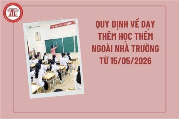 Quy định mới về dạy thêm trong nhà trường