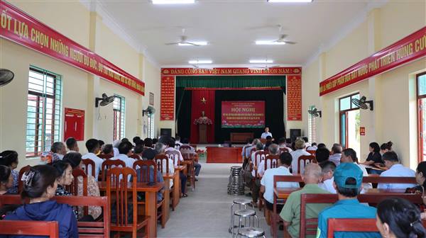 Bí thư Đảng ủy, Chủ tịch HĐND xã Thanh Miện đối thoại trực tiếp với Nhân dân các thôn Cụ Trì, Nại Trì, My Trì