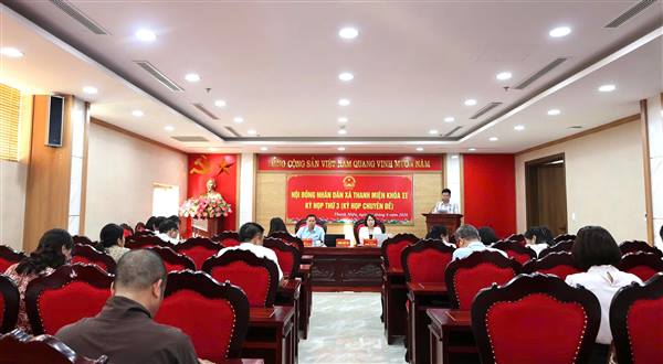 Hội đồng nhân dân xã Thanh Miện khóa II tổ chức kỳ họp thứ 3 (Kỳ họp chuyên đề)