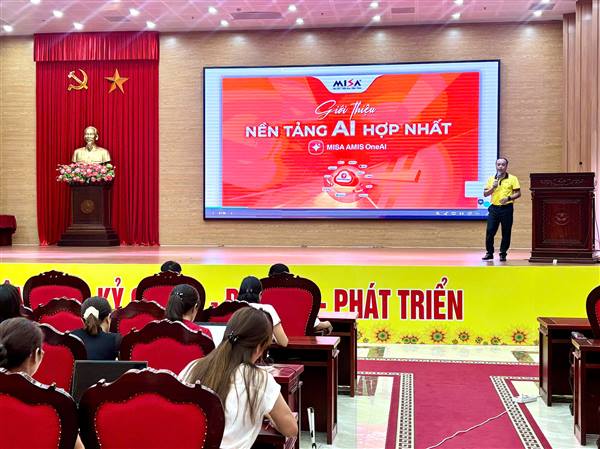 Xã Thanh Miện tổ chức tập huấn ứng dụng nền tảng trí tuệ nhân tạo Misa ONE AI trong quản trị hành chính thông minh