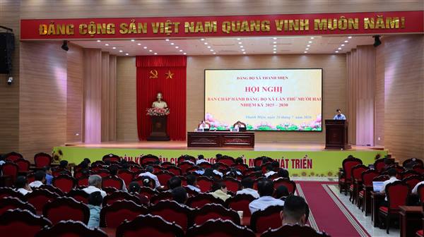 Hội nghị Ban Chấp hành Đảng bộ xã Thanh Miện lần thứ mười hai 