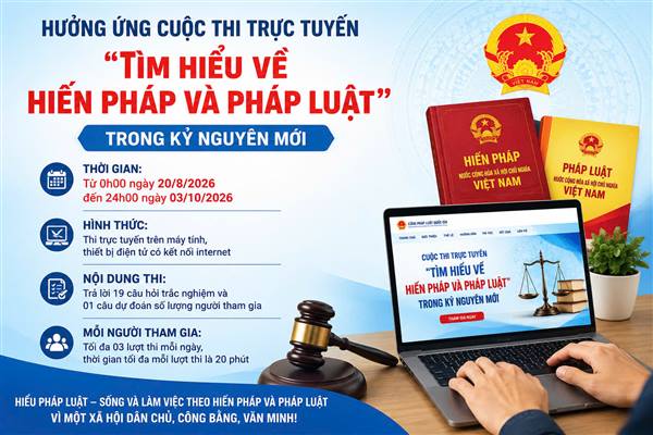 Xã Thanh Miện đẩy mạnh tuyên truyền, hưởng ứng cuộc thi trực tuyến Tìm hiểu về hiến pháp và pháp luật