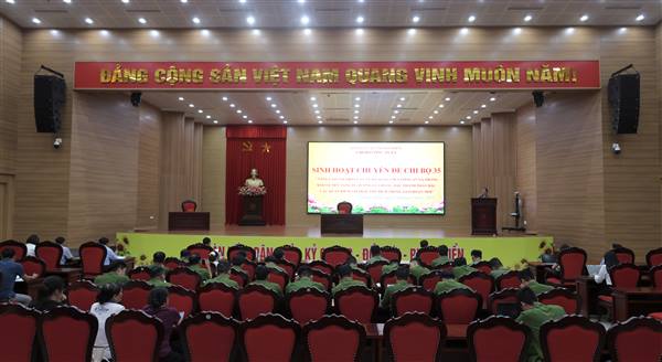 Đảng ủy xã Thanh Miện tổ chức điểm sinh hoạt chuyên đề về bảo vệ nền tảng tư tưởng của Đảng