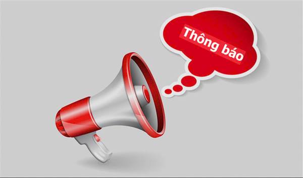 Thông báo về việc bán trực tiếp tài sản bị tịch thu  xác lập quyền sở hữu toàn dân