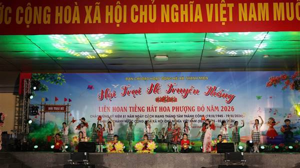 Thanh Miện tổ chức thành công đêm Liên hoan Tiếng hát Hoa Phượng Đỏ năm 2026