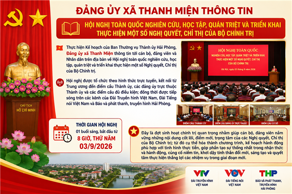 Thông tin Hội nghị toàn quốc nghiên cứu, học tập, quán triệt và triển khai thực hiện một số Nghị quyết, Chỉ thị của Bộ Chính trị