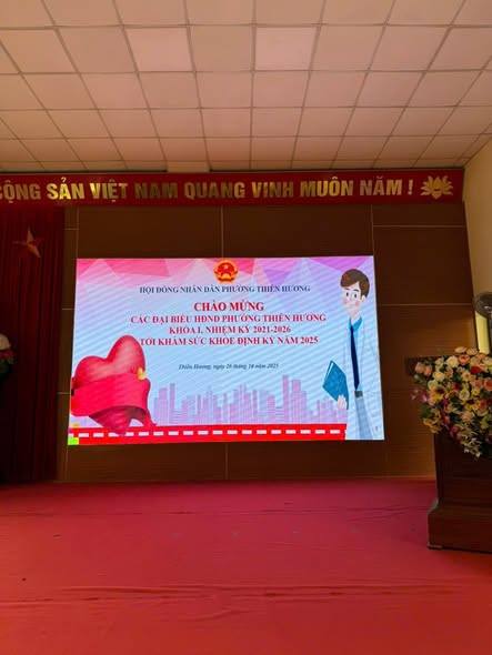 HỘI ĐỒNG NHÂN DÂN PHƯỜNG THIÊN HƯƠNG KHOÁ I, NHIỆM KỲ 2021 – 2026, TỔ CHỨC KHÁM SỨC KHỎE ĐỊNH KỲ CHO ĐẠI BIỂU HĐND NĂM 2025