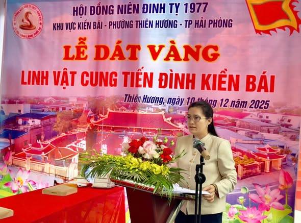 Một trong những hoạt động của lễ hội đình Kiền Bái năm 2025